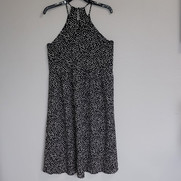 ABOUND WHITE POLKA DRESS/ M - Picture 2 of 9